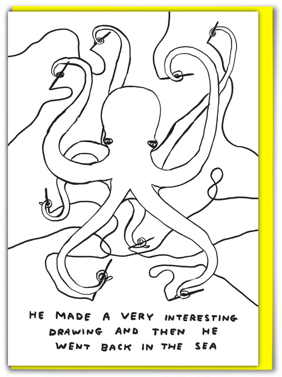 David Shrigley - Octopus Drawing