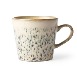 HKliving® - Ceramic 70's Cappuccino Mug - Hail (ACE6866)