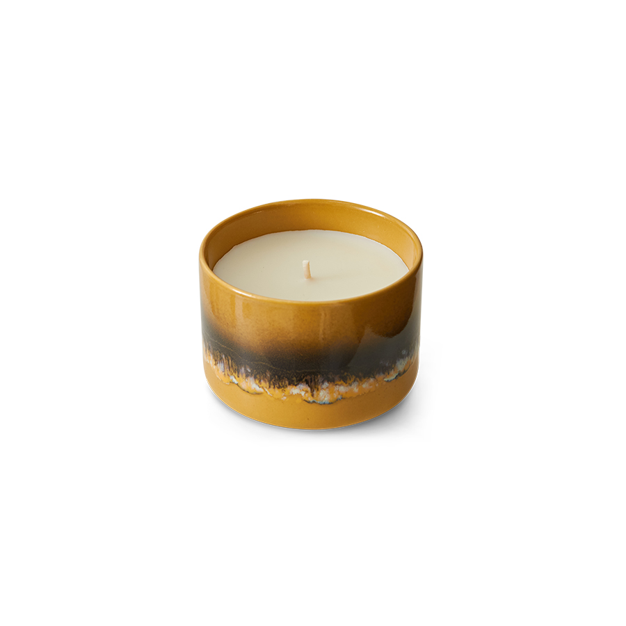 HKliving® - Ceramic 70's Small Scented Candle - Valencia (ACS0011)