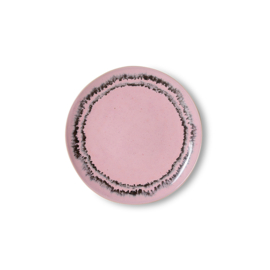 HKliving® - Ceramic 70's Dessert Plates - Bubble - Set of 2 (KST0219)