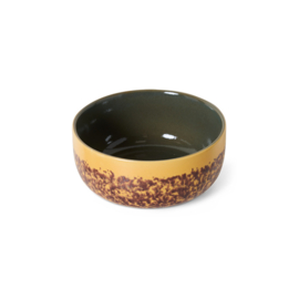 HKliving® - Ceramic 70's Dessert Bowl - Bay (KST0100)
