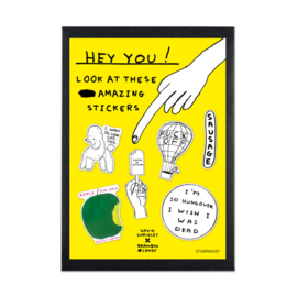 David Shrigley - Stickerpack 1 (Set of 6 Vinyl Stickers)