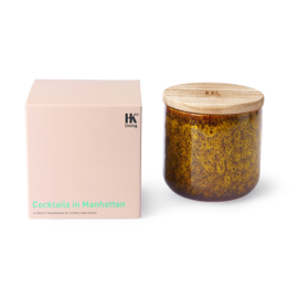 HKliving® - Ceramic Scented Candle - Cocktails in Manhattan (AKA3354)