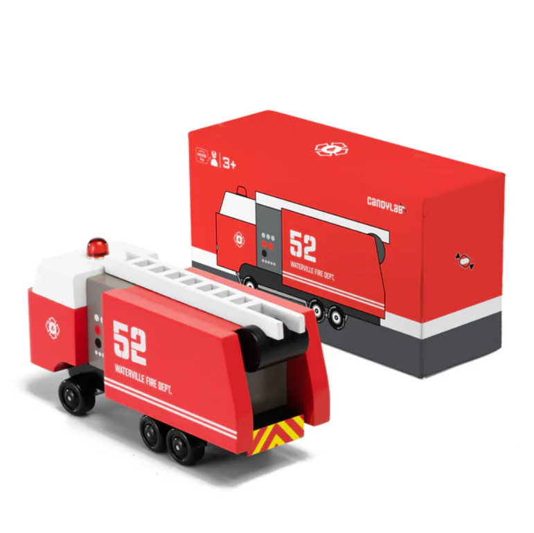Candylab Toys Houten Auto - Fire Truck