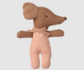 Maileg - Sleepy Wakey Baby Mouse in a Matchbox - Rose