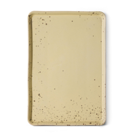 HKliving® - Ceramic 70's Large Tray - Grit (KST0228)