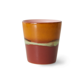 HKliving® - Ceramic 70's Coffee Mug - Clay (ACE7223)