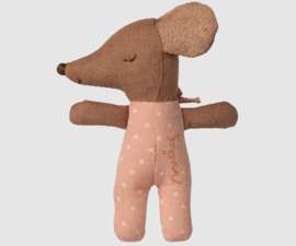 Maileg - Sleepy Wakey Baby Mouse in a Matchbox - Rose