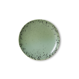 HKliving® - Ceramic 70's Dessert Plates - Fleck - Set of 2 (KST0216)