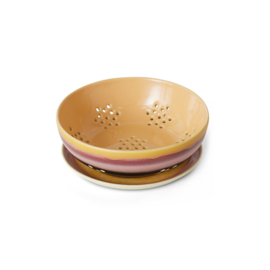 HKliving® - Ceramic 70's Berry Bowl - Sunset (KST0057)