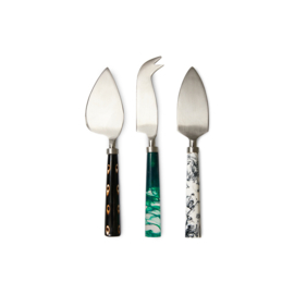 HKliving® - Cheese Knives - Coast - Set of 3 (AKE1140)