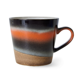 HKliving® - Ceramic 70's Cappuccino Mug - Heat (ACE7232)