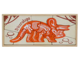 BeginAgain - Double Sided Triceratops Puzzle (19 stukken)