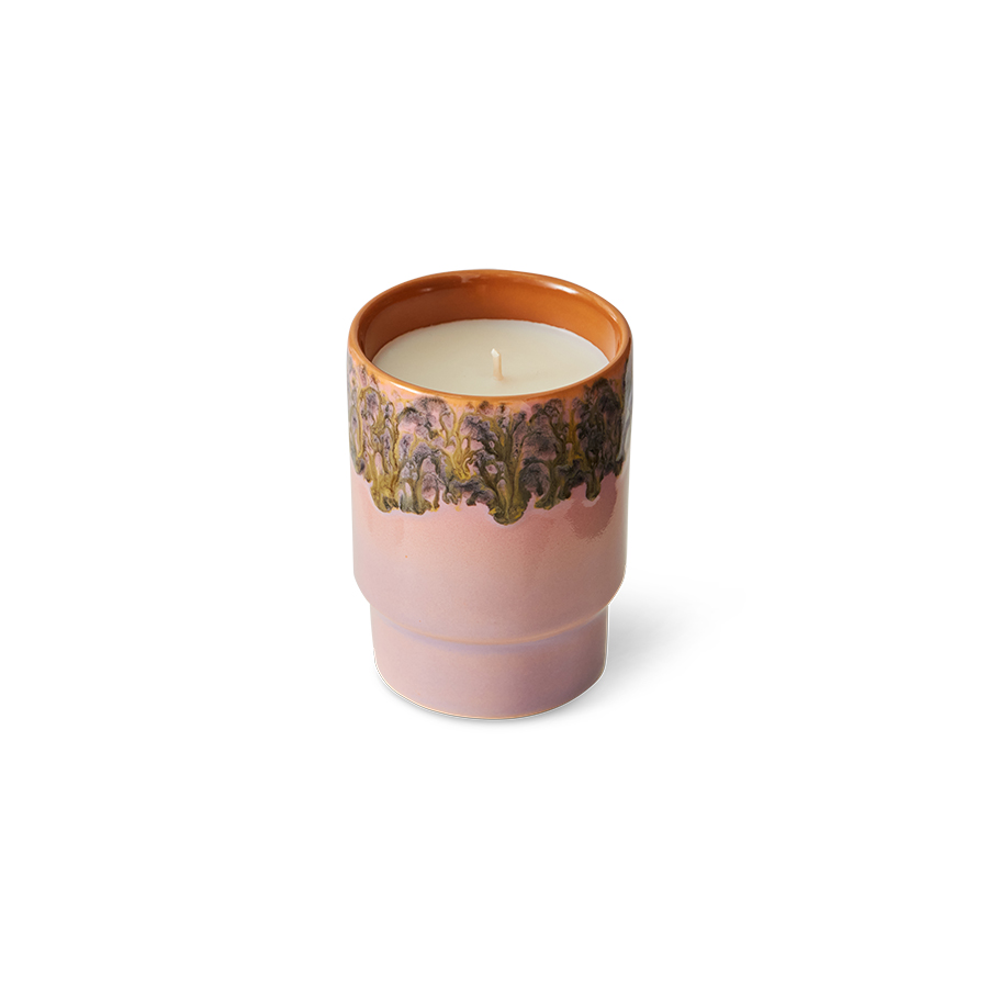 HKliving® - Ceramic 70's Small Scented Candle - Miami (ACS0008)