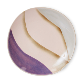HKliving® - Ceramic 70's Side Plates - Valley - Set of 2 (ACE7270)