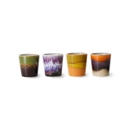 HKliving® - Ceramic 70's Egg Cups - Island - Set of 4 (ACE7252)