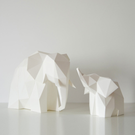 OWL Paperlamps - Elephant Family Cotton White