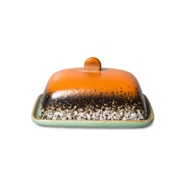 HKliving® - Ceramic 70's Butter Dish - Meteor (ACE7133)