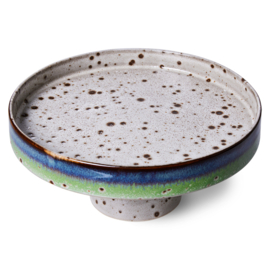 HKliving® - Ceramic 70's Bowl on Base - Comet (ACE7131)