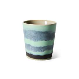 HKliving® - Ceramic 70's Coffee Mug - River (KST0237)