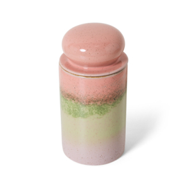 HKliving® - Ceramic 70's Storage Jar - Glaze (KST0193)