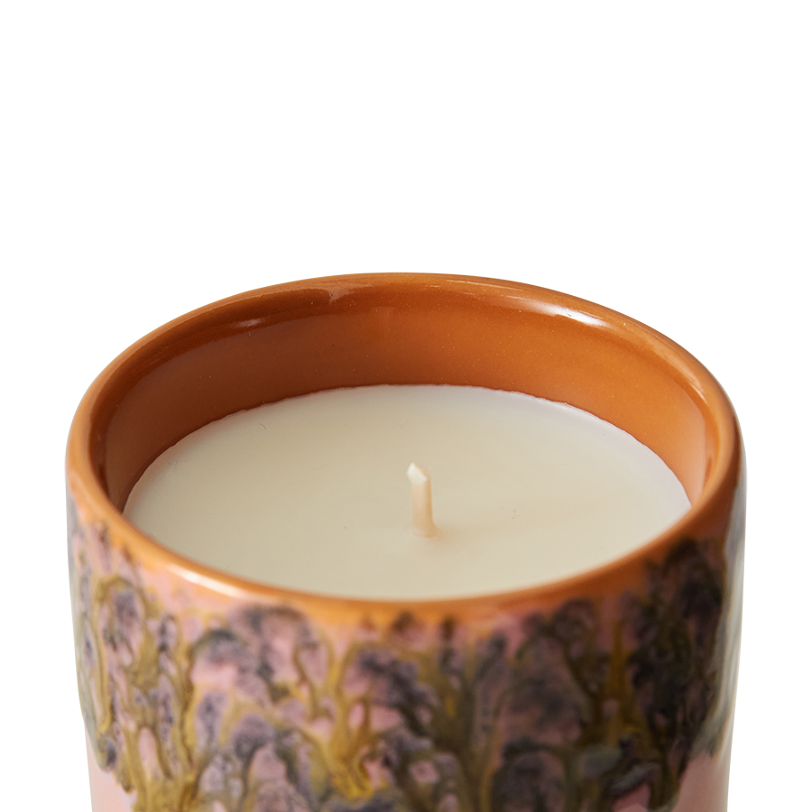 HKliving® - Ceramic 70's Small Scented Candle - Miami (ACS0008)