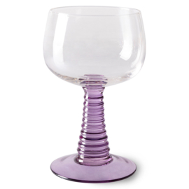 HKliving® - Swirl Wine Glass High - Purple (AGL4482)