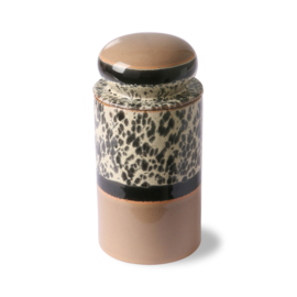 HKliving® - Ceramic 70's Storage Jar - Tropical (ACE6965)