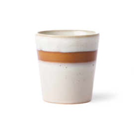 HKliving® - Ceramic 70's Coffee Mug - Snow (ACE6047)
