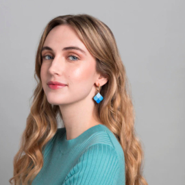 Materia Rica - Scales Blue Earrings