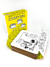 David Shrigley - Coasters (Set of 4 Coasters)