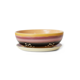 HKliving® - Ceramic 70's Berry Bowl - Sunset (KST0057)
