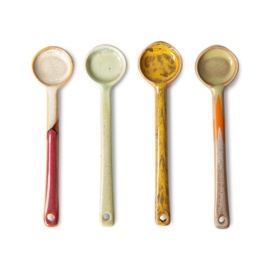 HKliving® - Ceramic 70's Spoons M - Set of 4 (ACE7087)