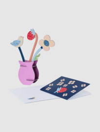 Studio ROOF - William Morris Flowers - Pop Out Card