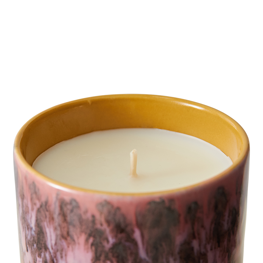 HKliving® - Ceramic 70's Small Scented Candle - Cape Town (ACS0012)