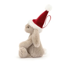 Jellycat - Bashful Christmas Bunny Decoration