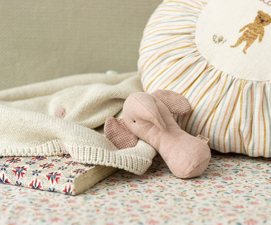Maileg - Lullaby Friends - Elephant Rattle - Rose