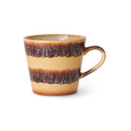 HKliving® - Ceramic 70's Cappuccino Mug - Cliffs (KST0026)