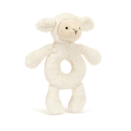Jellycat - Bashful Lamb Ring Rattle