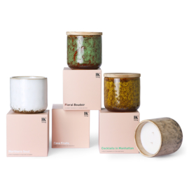 HKliving® - Ceramic Scented Candle - Casa Fruits (AKA3355)