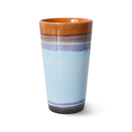 HKliving® - Ceramic 70's Latte Mug - Ash (ACE7241)