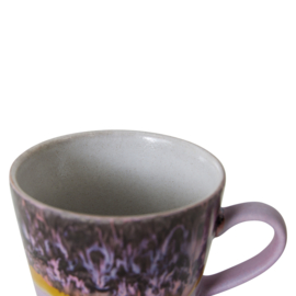 HKliving® - Ceramic 70's Cappuccino Mug - Blast (ACE7235)