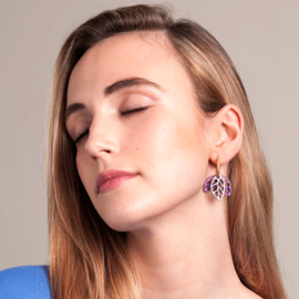 Materia Rica - Rustling Violet Earrings