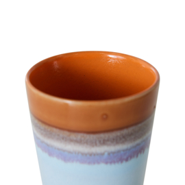 HKliving® - Ceramic 70's Latte Mug - Ash (ACE7241)