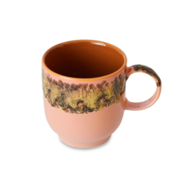 HKliving® - Ceramic 70's Café Mug - Lush (KST0007)