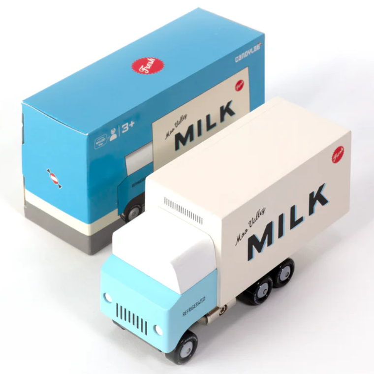 Candylab Toys Houten Auto - Milk Truck