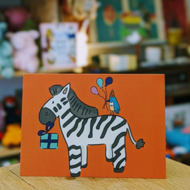 Studio Malou - Kaart Zebra