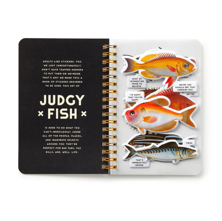 Brass Monkey - Judgy Fish Sticker Book