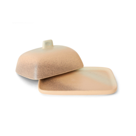 HKliving® - Ceramic 70's Butter Dish - Breeze (KST0056)