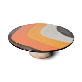 HKliving® - Ceramic 70's Plateau - Retro Wave (ACE7134)